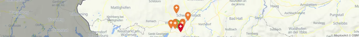 Map view for Pharmacies emergency services nearby Pilsbach (Vöcklabruck, Oberösterreich)